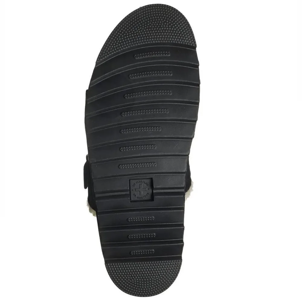 Dr. Martens Myles Faux Fur Platform Sandal (Unisex), Black, Size 13, NWT‎